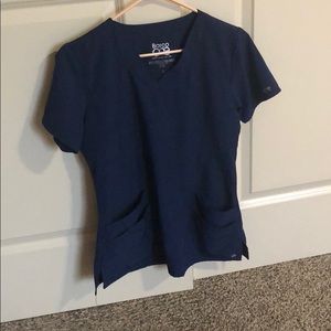 Barco one navy blue scrub top